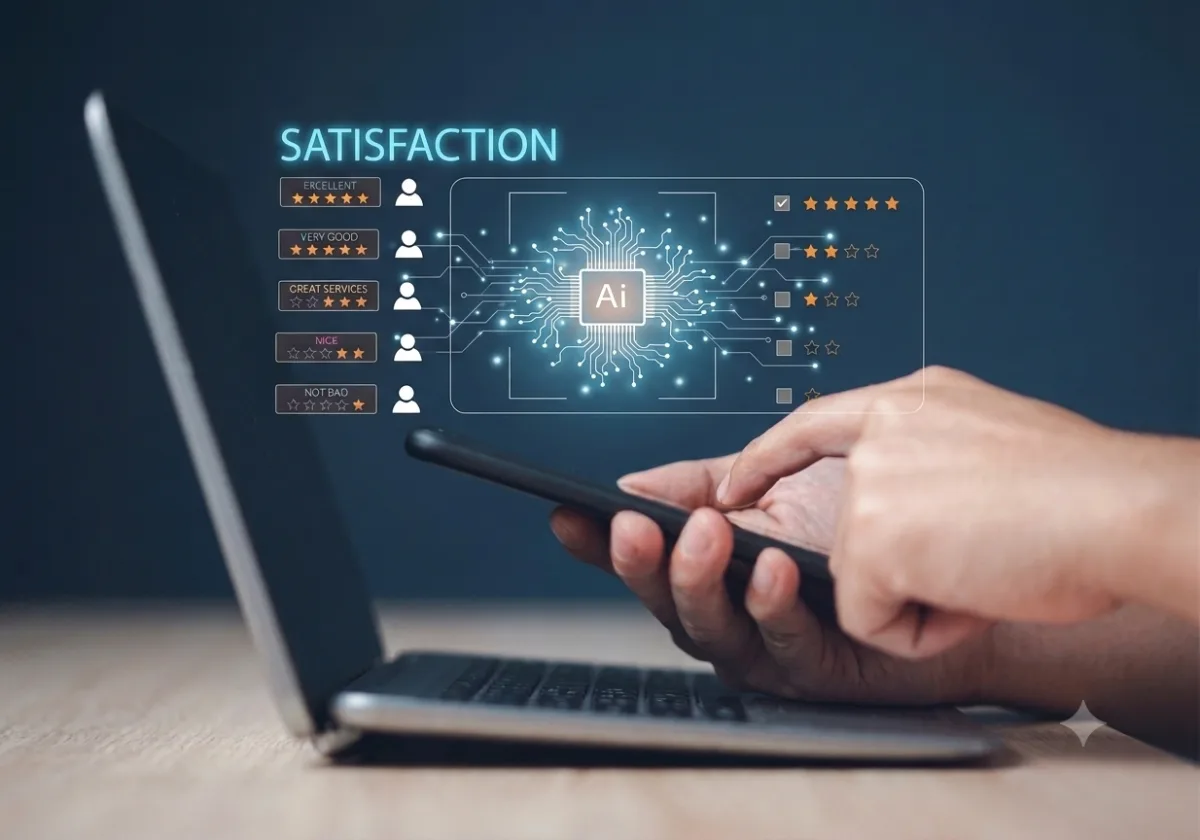 AI customer service agent lifting customer satisfaction and resolving tickets